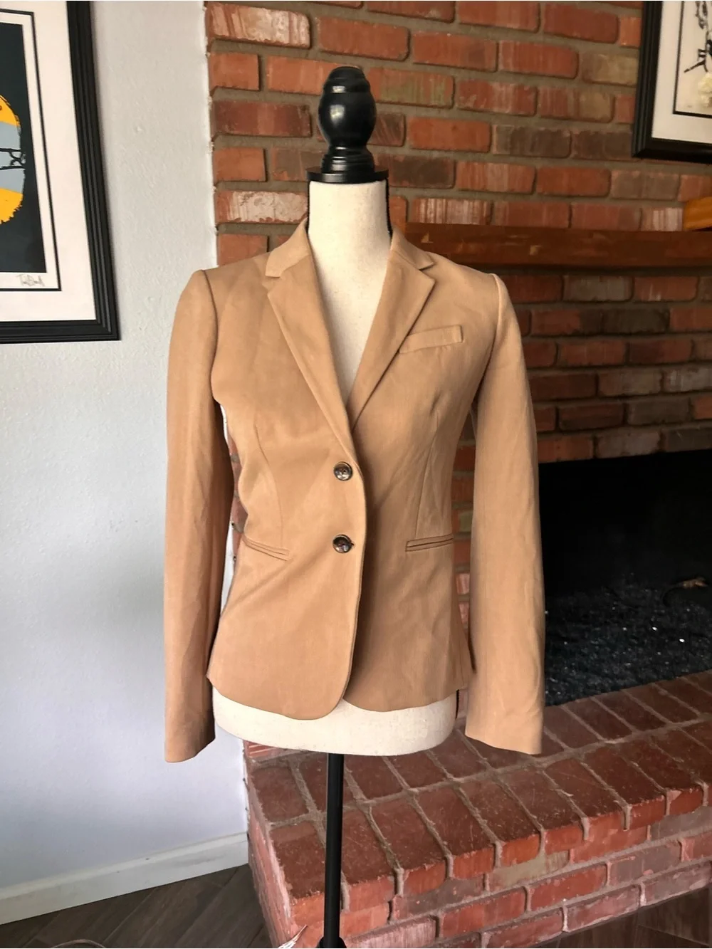 J. Crew Classic Schoolboy Blazer in Camel Tan Sz XXS